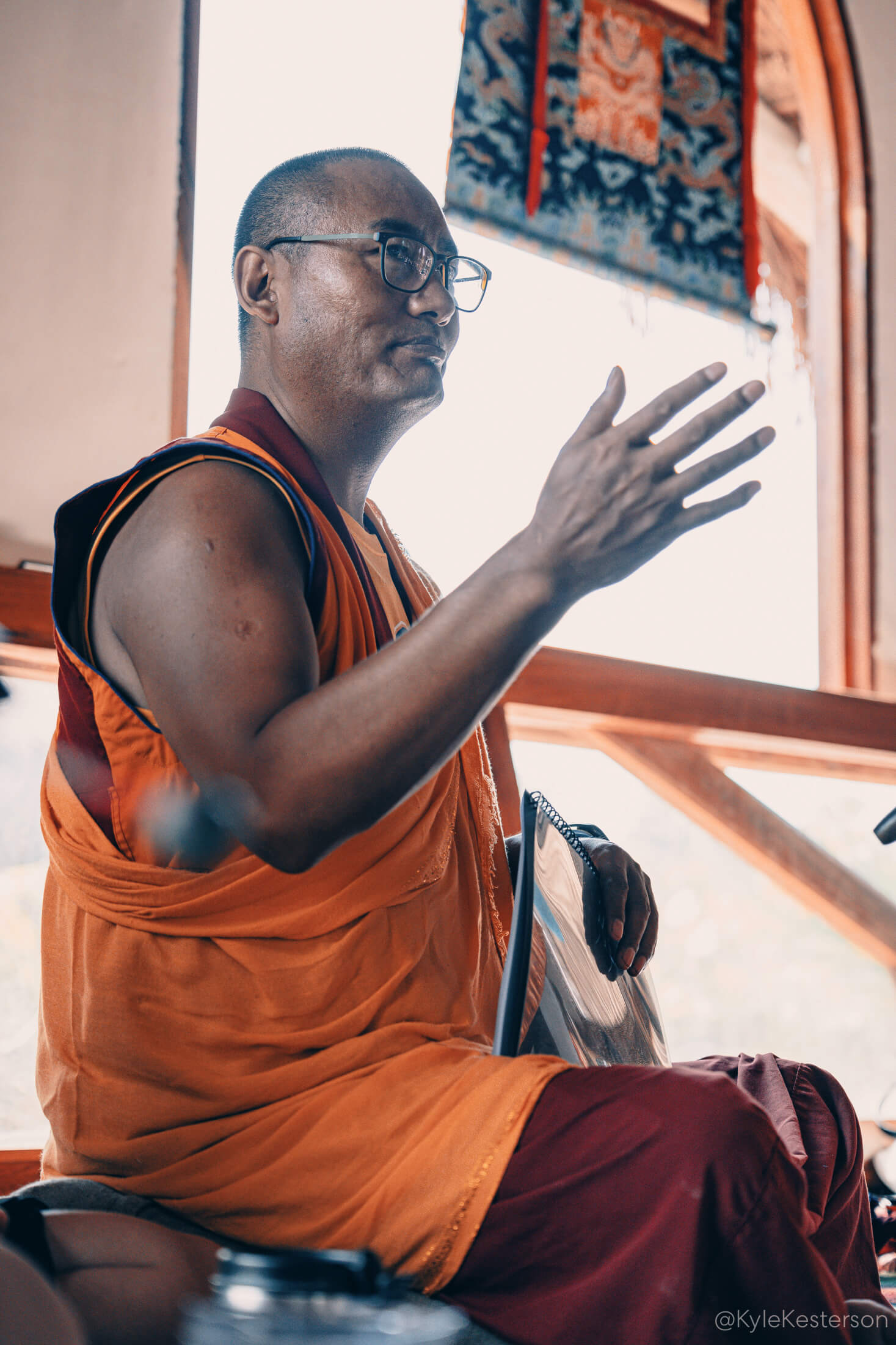 Khenpo Samdup Rinpoche enseñando